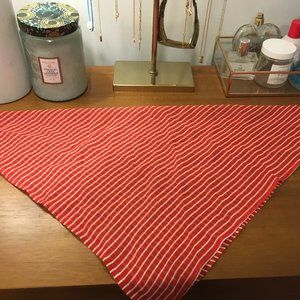 Donni Silk Bandana in Red & White Stripe